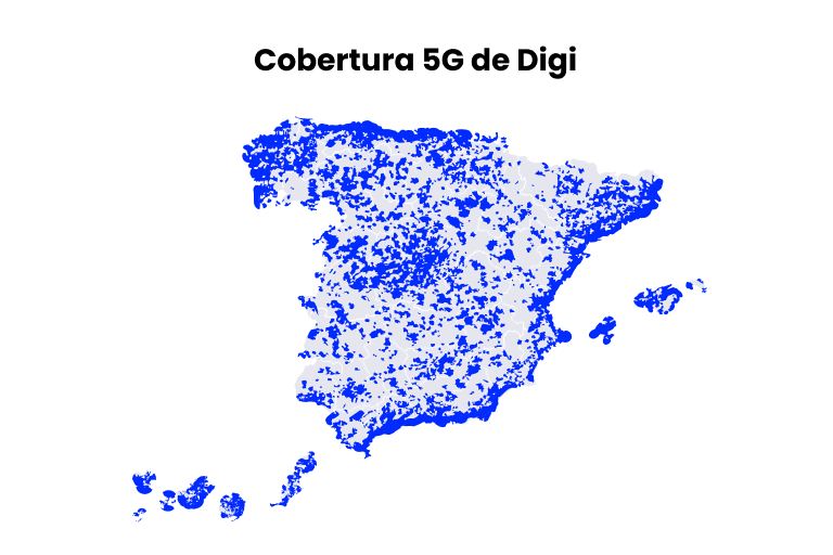 Mapa de cobertura de DIGI