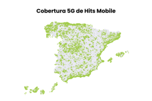 Mapa de cobertura 5g de Hits mobile