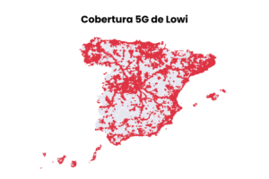 Mapa de cobertura 5g de Lowi