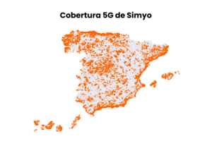 Mapa de cobertura 5g de simyo