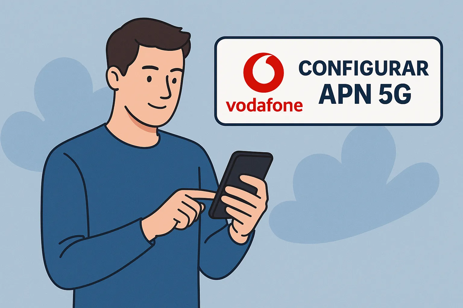 Configuración del APN 5G en móvil con red Vodafone